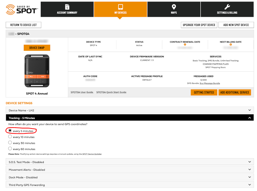 Device Settings